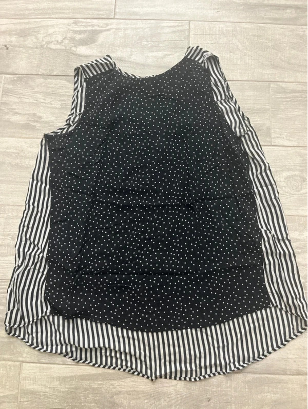 Zara Basic Black and White Tank